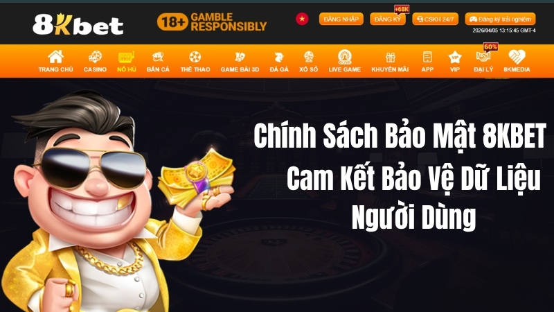 Chính Sách Bảo Mật 8KBET – Cam Kết Bảo Vệ Dữ Liệu Người Dùng